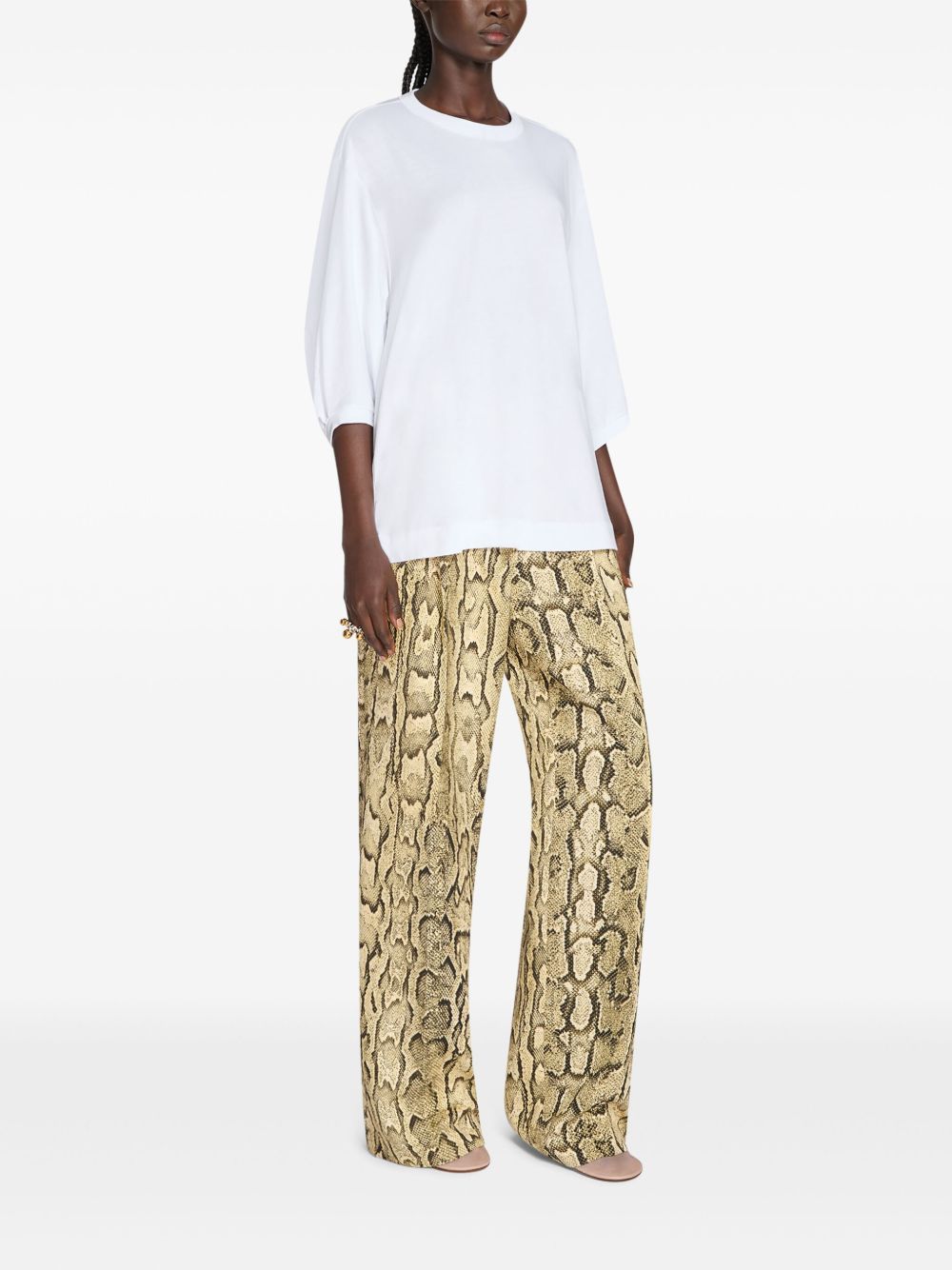 White oversized-fit T-shirt Dries van noten - women - DRIES White oversized-fit T-shirt Dries van noten - women - DRIES